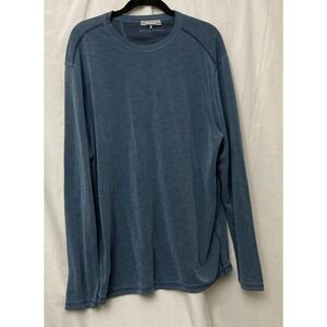 Tommy Bahama Men's Blue IslandZone Long Sleeve Reversible Shirt - SZ L